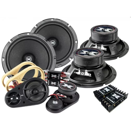 Excursion SHX-6.3C dB 3-drożny zestaw głośnikowy: 4 woofery 165mm, średnio-wysokotonowa sekcja SX-SAT, 6 zwrotnic - 1.5ohm, 180/400W, 95dB, 40-20000Hz